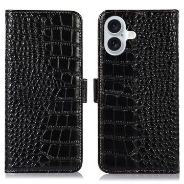 Funda Crocodile con RFID para iPhone 17 - Estilo Cartera