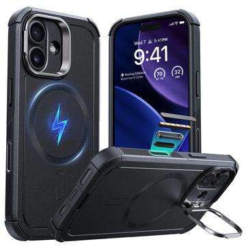 Funda híbrida MagSafe iPhone 17 ESR Cyber Kickstand - Negra