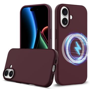 Funda de Silicona Líquida para iPhone 17 - Compatible con MagSafe - Vino Tinto