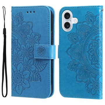Funda Mandala Series para iPhone 17 - Estilo Cartera - Azul