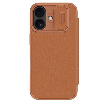 Funda con Tapa Nillkin Qin Pro para iPhone 17 - Marrón