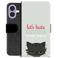 Funda Cartera Premium para iPhone 17 - Gato Enfadado
