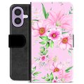 Funda Cartera Premium para iPhone 17 - Flores de Acuarela