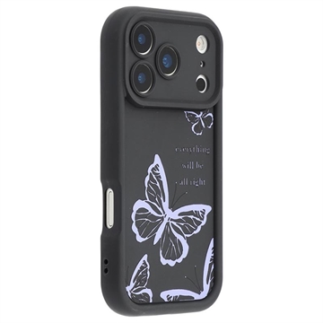 Funda de TPU con estampado de mariposas para iPhone 17 Pro