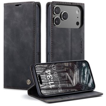 Funda Caseme Serie 013 para iPhone 17 Pro - Estilo Cartera - Negro