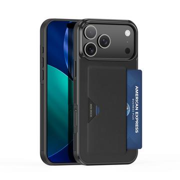 Funda con tarjetero Dux Ducis Pocard para iPhone 17 Pro - Negro