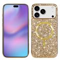 Funda iPhone 17 Pro con purpurina galvanoplastia - Compatible con MagSafe - Oro