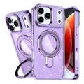 Funda híbrida con soporte para iPhone 17 Pro Glitter - Compatible con MagSafe