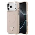 Funda para iPhone 17 Pro Guess Triangle Logo - Compatible con MagSafe - Rosa