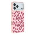 Funda híbrida magnética con estampado de leopardo iPhone 17 Pro Jaucase - Rosa