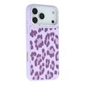 Funda híbrida magnética con estampado de leopardo iPhone 17 Pro Jaucase - Morado