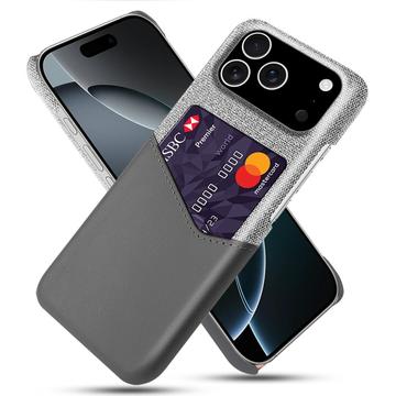 Carcasa con Ranura para Tarjeta KSQ para iPhone 17 Pro - Gris
