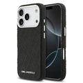 Funda MagSafe iPhone 17 Pro Karl Lagerfeld Grained Repeated Logo - Negro