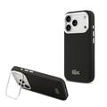 Funda para soporte de cámara iPhone 17 Pro Lacoste Iconic Petit Pique - Compatible con MagSafe - Negro