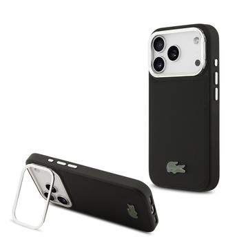 Funda para soporte de cámara iPhone 17 Pro Lacoste Iconic Petit Pique - Compatible con MagSafe - Negro