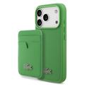Funda MagSafe y tarjetero magnético iPhone 17 Pro Lacoste Iconic Petit Pique - Verde
