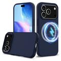Funda de Silicona Líquida para iPhone 17 Pro - Compatible con MagSafe - Azul Oscuro