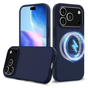 Funda de Silicona Líquida para iPhone 17 Pro - Compatible con MagSafe - Azul Oscuro