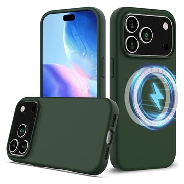 Funda de Silicona Líquida para iPhone 17 Pro - Compatible con MagSafe - Verde Oscuro
