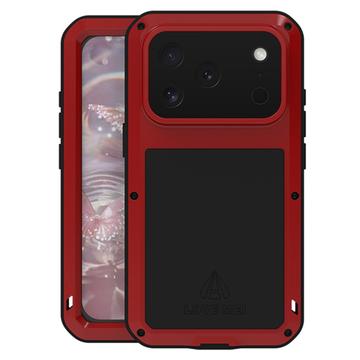 Funda híbrida iPhone 17 Pro Love Mei Powerful - Roja