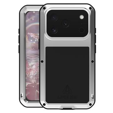 Funda híbrida iPhone 17 Pro Love Mei Powerful - Plata