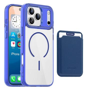 Funda MagSafe con tarjetero para iPhone 17 Pro - Zafiro / Transparente