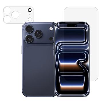 Juego 2-en-1 de Protector de Pantalla de Vidrio Templado y Lente de Cámara para iPhone 17 Pro Max
