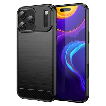 Carcasa de TPU Brushed para iPhone 17 Pro Max - Fibra de Carbono