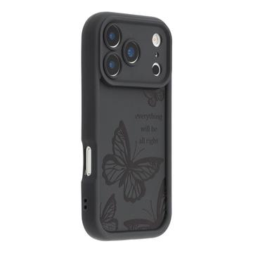 Funda de TPU con estampado de mariposas para iPhone 17 Pro Max
