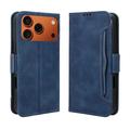 Funda tipo billetera con tarjetero para iPhone 17 Pro Max - Azul