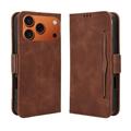 Funda tipo billetera con tarjetero para iPhone 17 Pro Max - Marrón