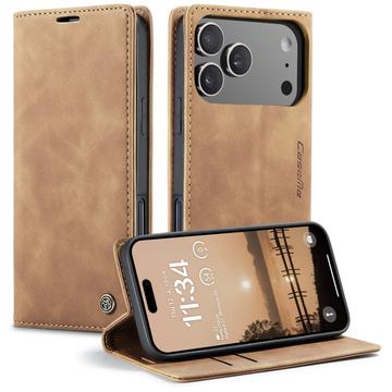 Funda Caseme Serie 013 para iPhone 17 Pro Max - Estilo Cartera - Marrón