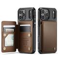 Funda iPhone 17 Pro Max Caseme C22 RFID Card Wallet - Marrón