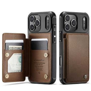 Funda iPhone 17 Pro Max Caseme C22 RFID Card Wallet - Marrón