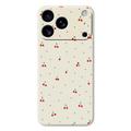 Funda de TPU iPhone 17 Pro Max  con estampado de cerezas - Beige