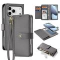 Funda de piel iPhone 17 Pro Max Dux Ducis Lawa con tapa magnética