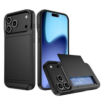 Funda híbrida con ranura deslizante para tarjetas para iPhone 17 Pro Max