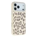 Funda híbrida magnética con estampado de leopardo para iPhone 17 Pro Max Jaucase - Blanco