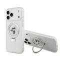 Funda iPhone 17 Pro Max Karl Lagerfeld Ringstand Karl & Choupette Mag - Blanco