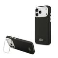 Funda para soporte de cámara iPhone 17 Pro Max Lacoste Iconic Petit Pique - Compatible con MagSafe - Negro