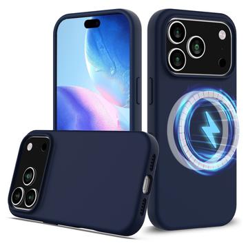 Funda de Silicona Líquida para iPhone 17 Pro Max - Compatible con MagSafe - Azul Oscuro