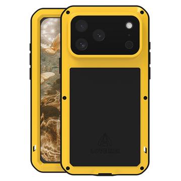 Funda híbrida Love Mei Powerful para iPhone 17 Pro Max - Amarillo