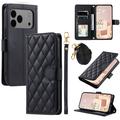 Funda acolchada de lujo para iPhone 17 Pro Max - Estilo Cartera