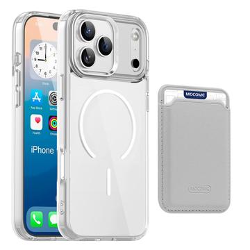 Funda MagSafe con tarjetero para iPhone 17 Pro Max - Transparente
