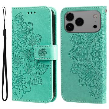 Funda Mandala Series para iPhone 17 Pro Max - Estilo Cartera - Verde