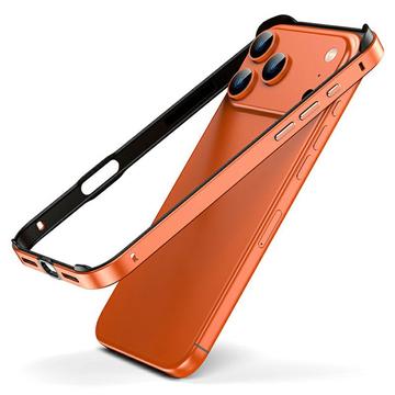 iPhone 17 Pro Max Bumper de metal con bordes elevados - Naranja
