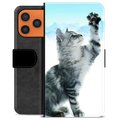 Funda Cartera Premium para iPhone 17 Pro Max - Gato