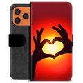 Funda Cartera Premium para iPhone 17 Pro Max - Silueta del Corazón