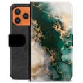 Funda Cartera Premium para iPhone 17 Pro Max - Mármol Jade