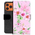 Funda Cartera Premium para iPhone 17 Pro Max - Flores de Acuarela